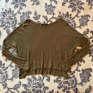 Forever 21 Olive Green Crop Top